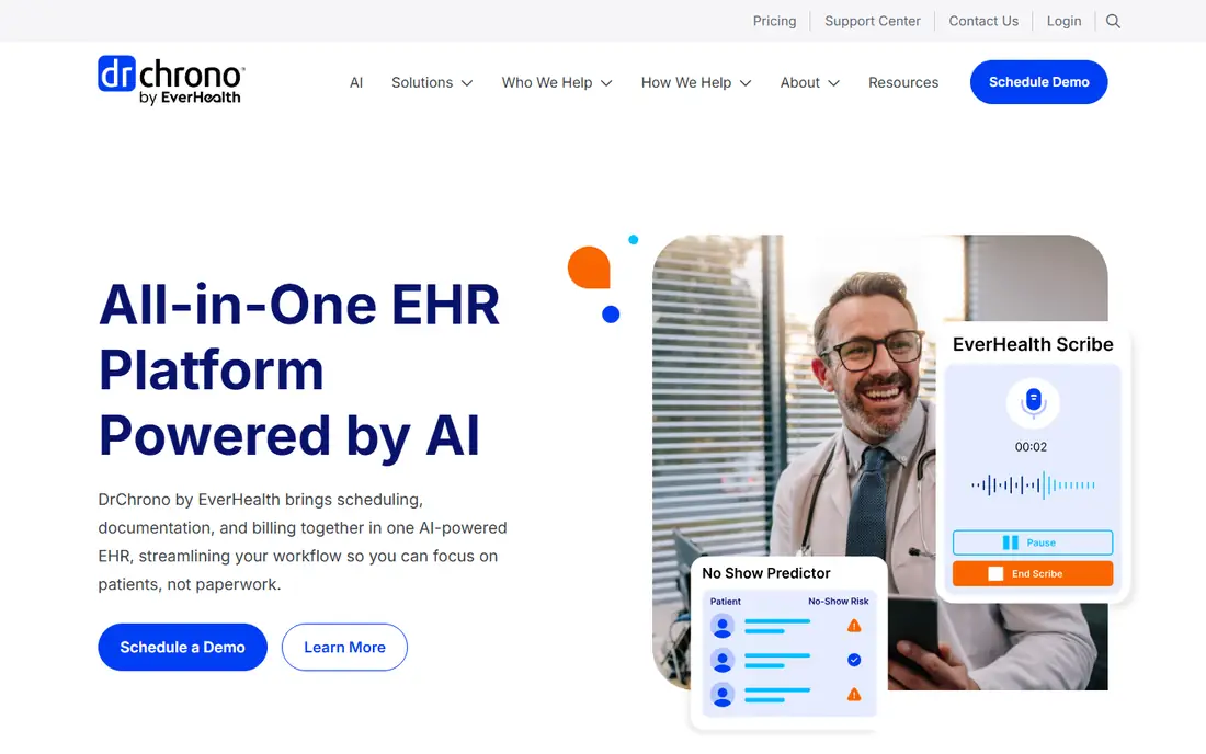 DrChrono homepage