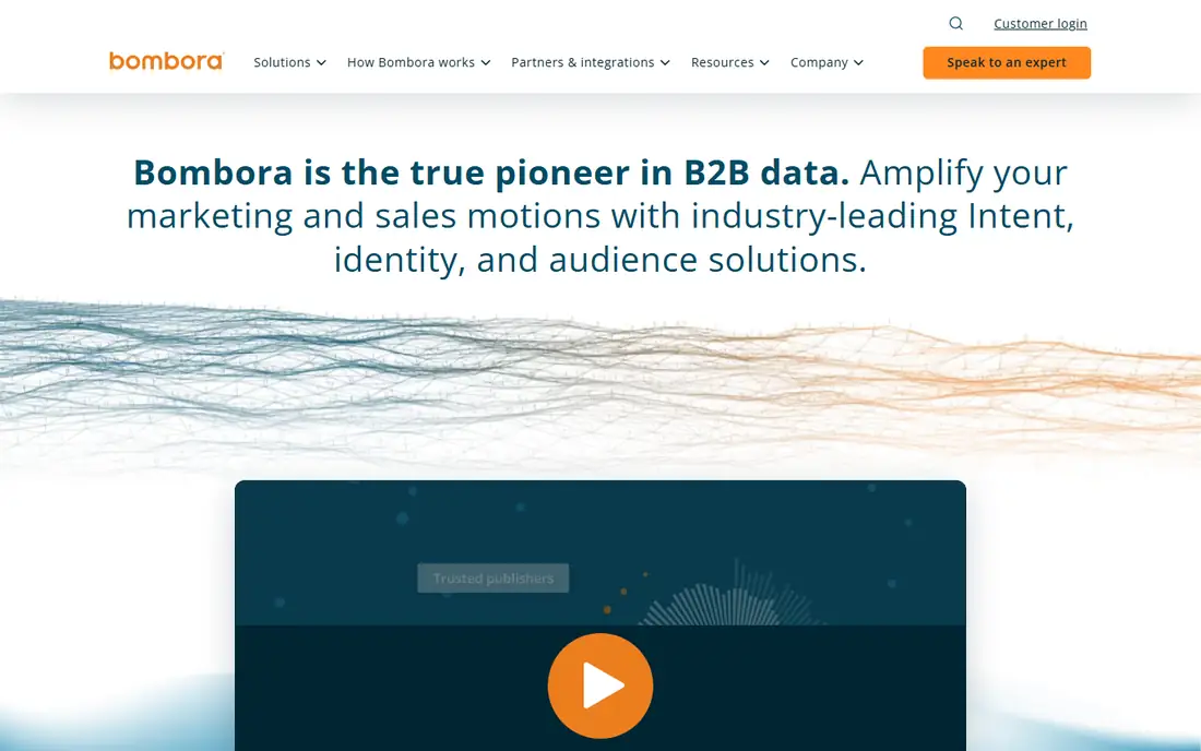 Bombora homepage