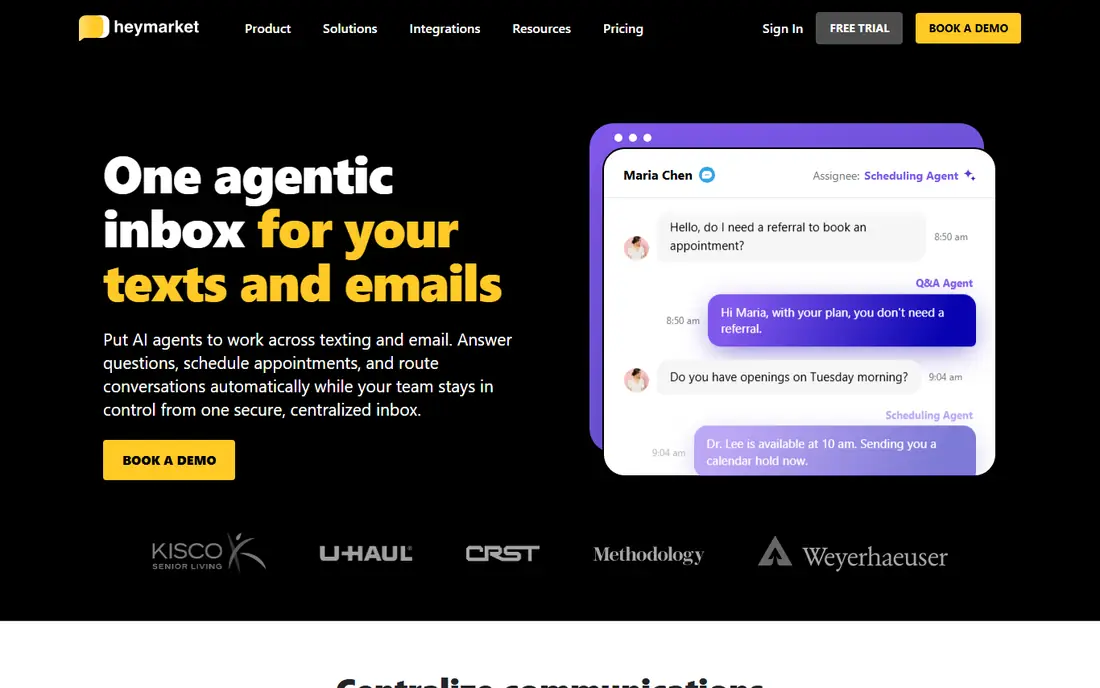 Heymarket homepage