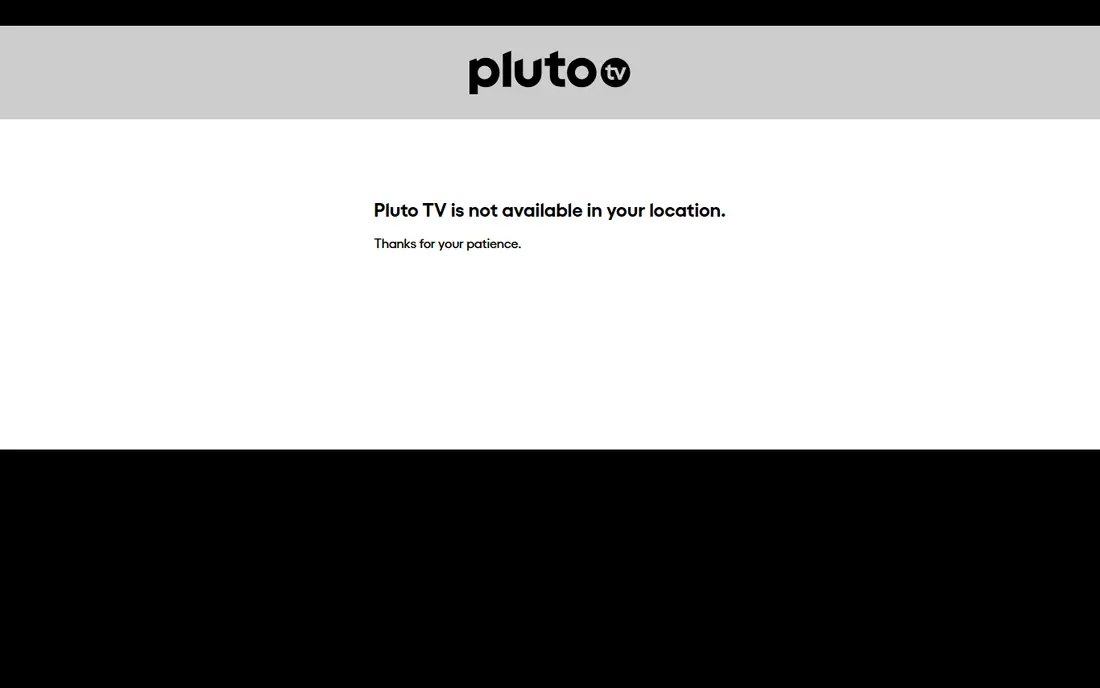 Pluto TV homepage