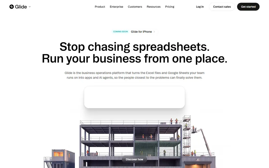Glide homepage