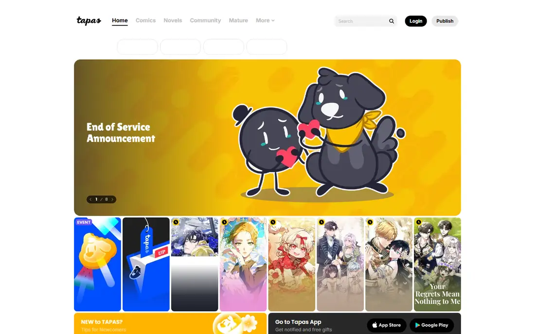 Tapas homepage