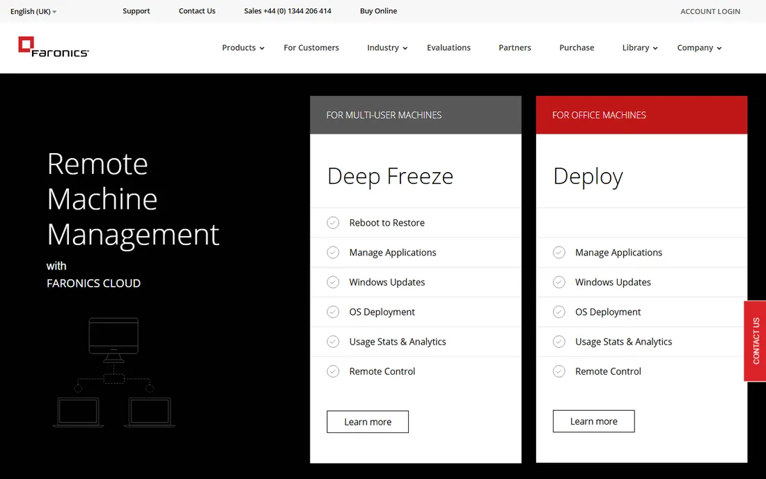 Faronics Anti-Executable homepage