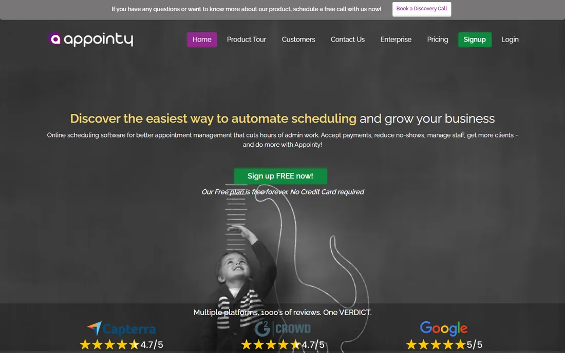 Appointy homepage