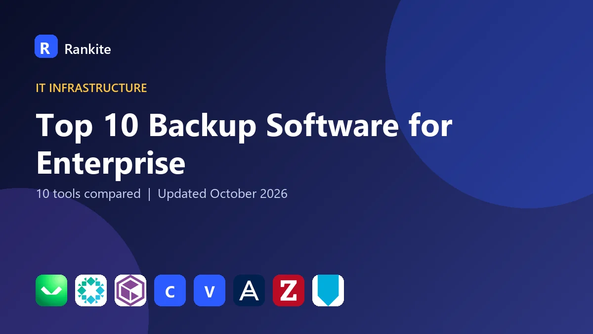 Top 10 Backup Software for Enterprise in 2026: 10 Tools Compared