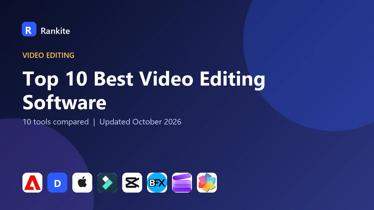 Top 10 Best Video Editing Software in 2026