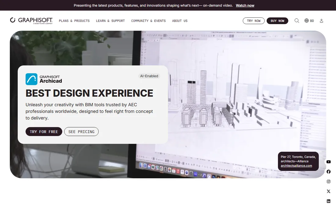ArchiCAD homepage