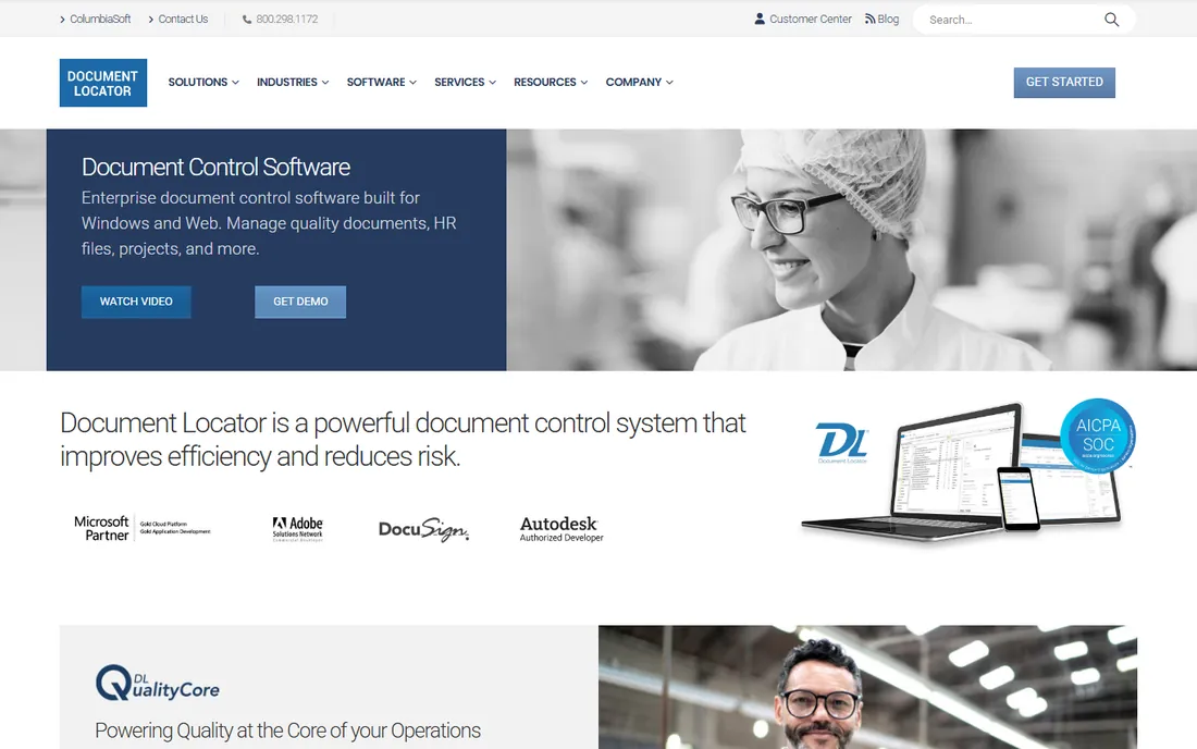 Document Locator homepage