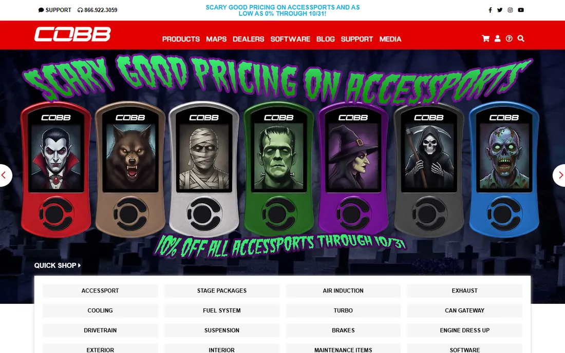 Cobb Accessport homepage
