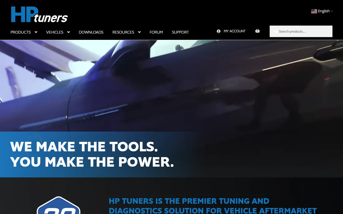 HP Tuners VCM Suite homepage