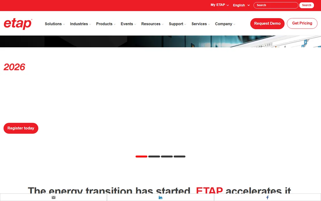 ETAP homepage