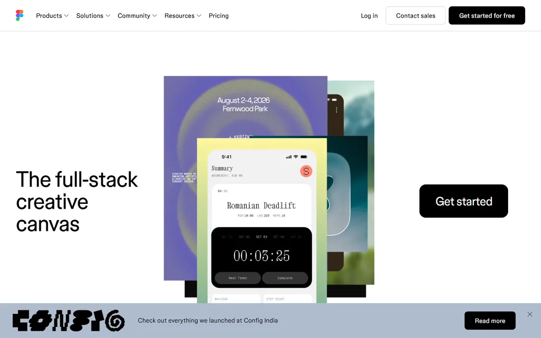 Figma homepage