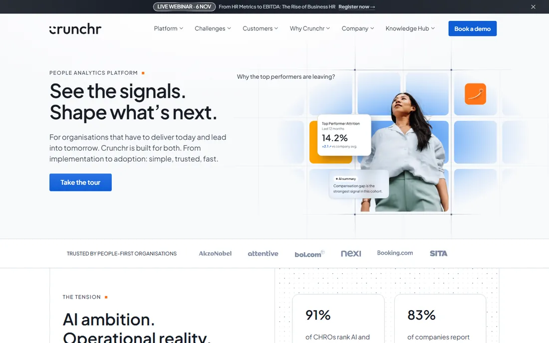 Crunchr homepage
