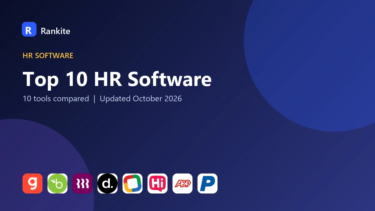 Top 10 HR Software: 10 Tools Compared