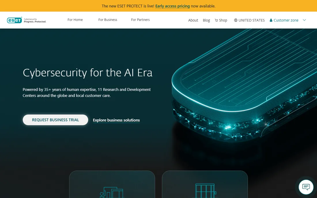 ESET homepage