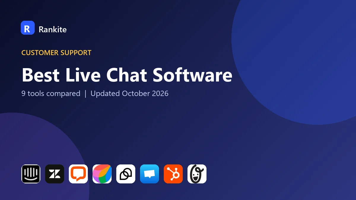Best Live Chat Software in 2026: 9 Tools Compared
