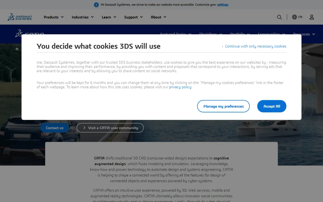 CATIA homepage