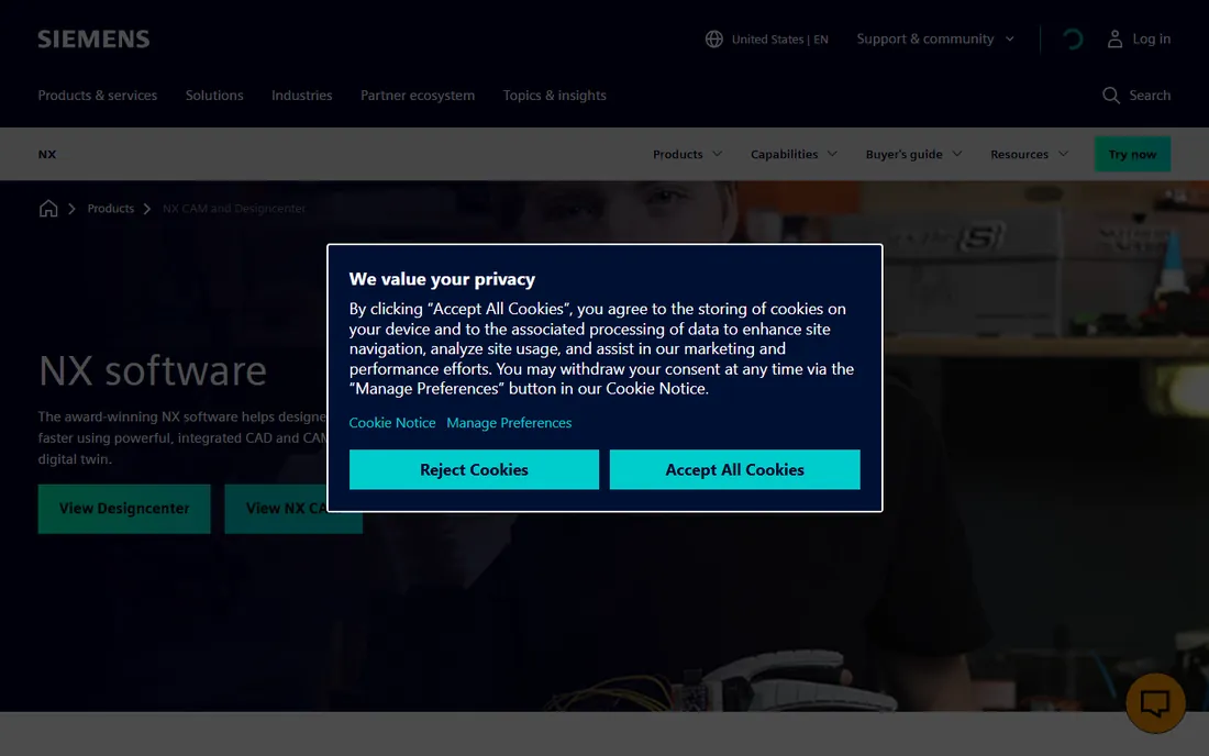 Siemens NX homepage