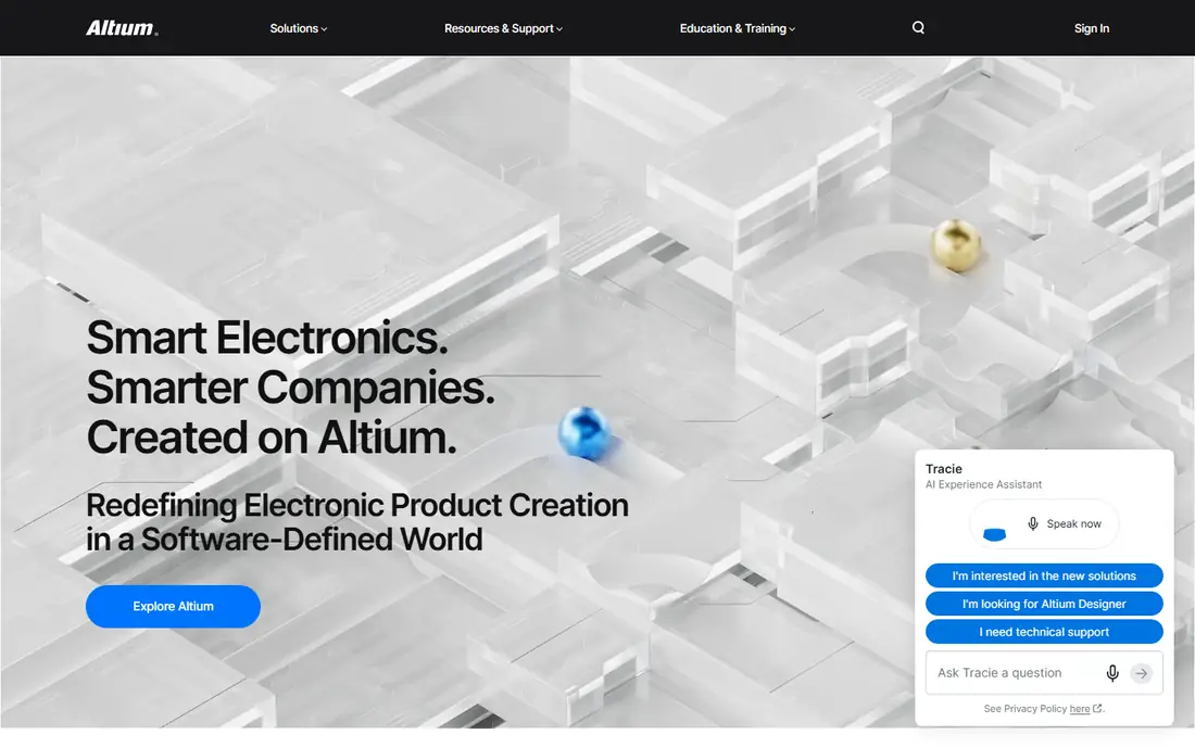 Altium Designer homepage