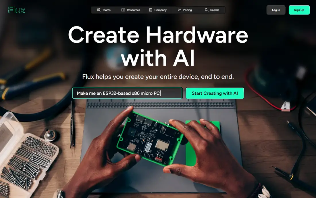 Flux homepage