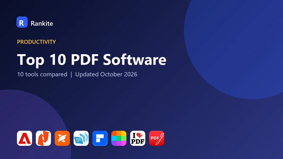 Top 10 PDF Software in 2026: 10 Tools Compared