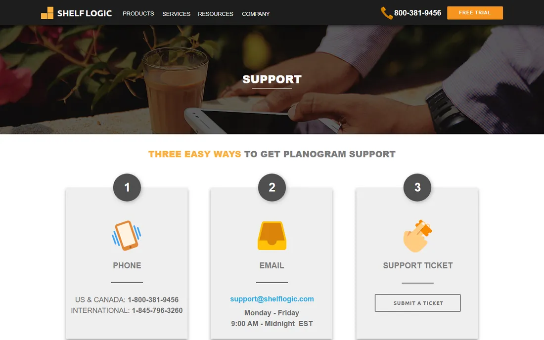 Shelf Logic homepage