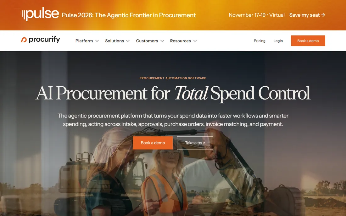 Procurify homepage