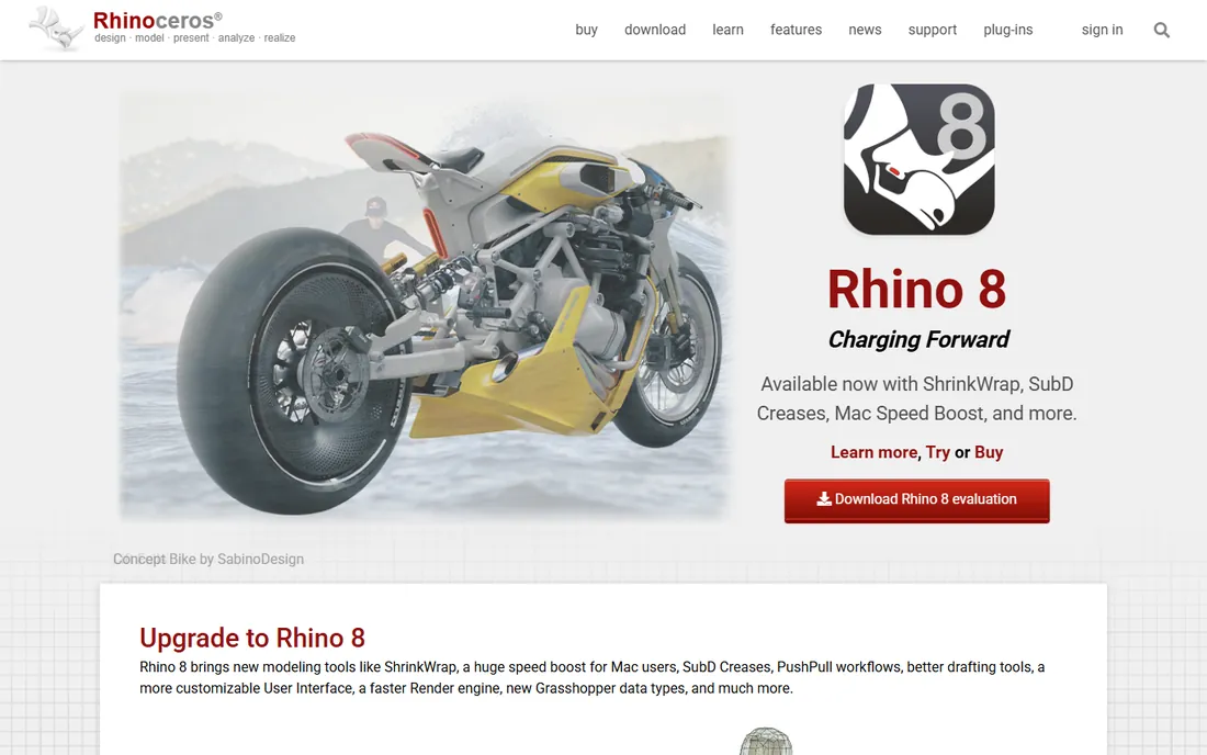 Rhino 3D homepage
