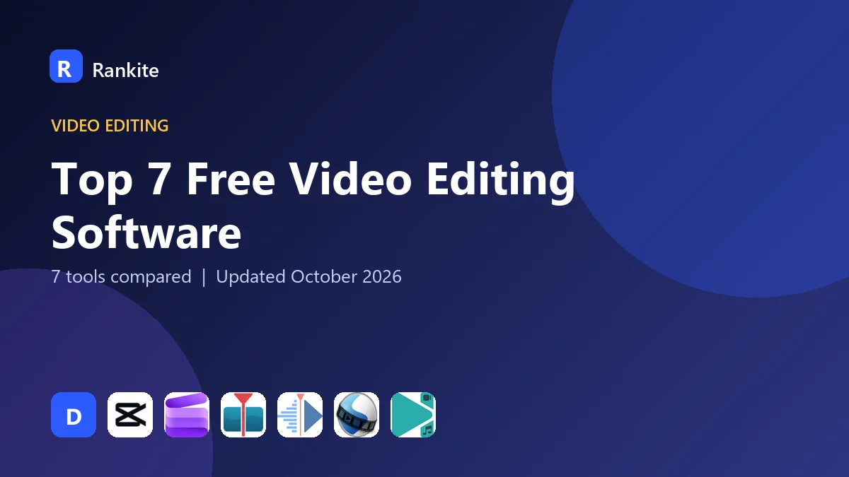 Top 7 Free Video Editing Software in 2026: 7 Tools Compared