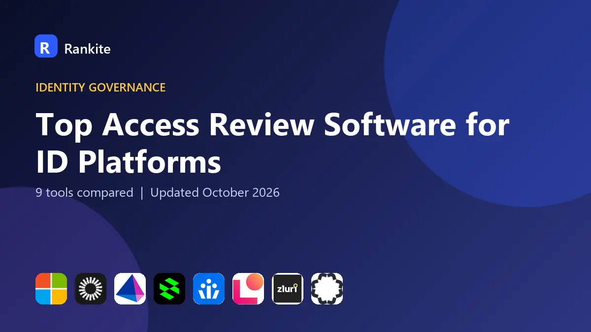 Top Access Review Software for ID Platforms in 2026: 9 Tools Compared