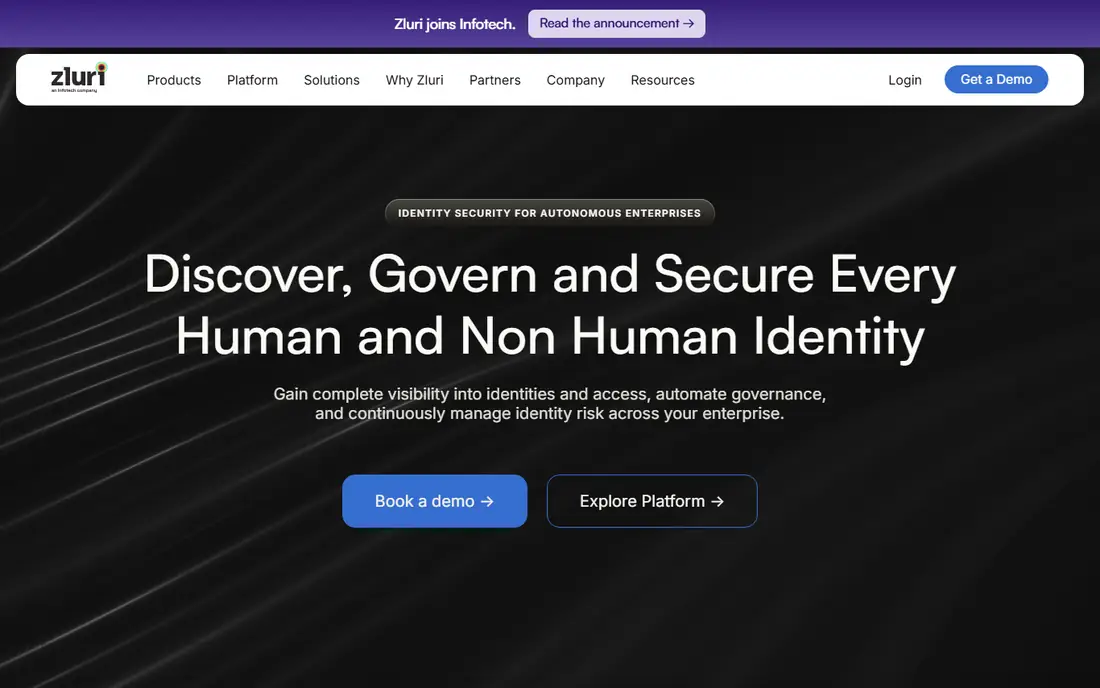 Zluri homepage