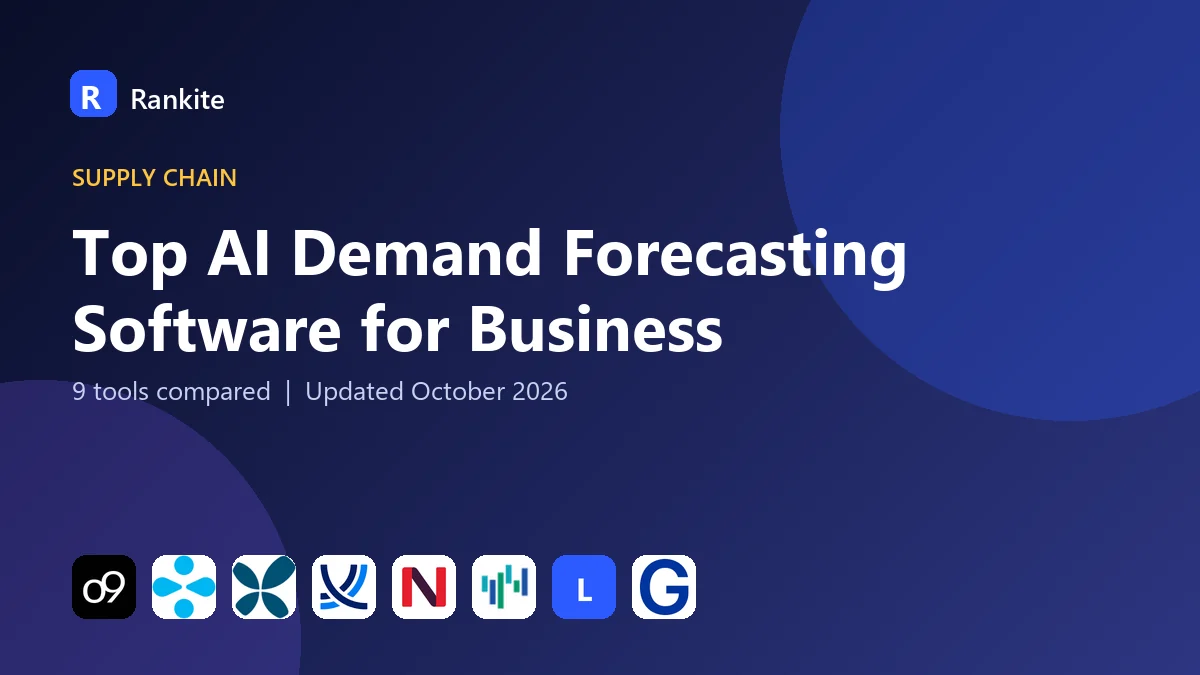 Top AI Demand Forecasting Software for Business in 2026: 9 Tools Compared