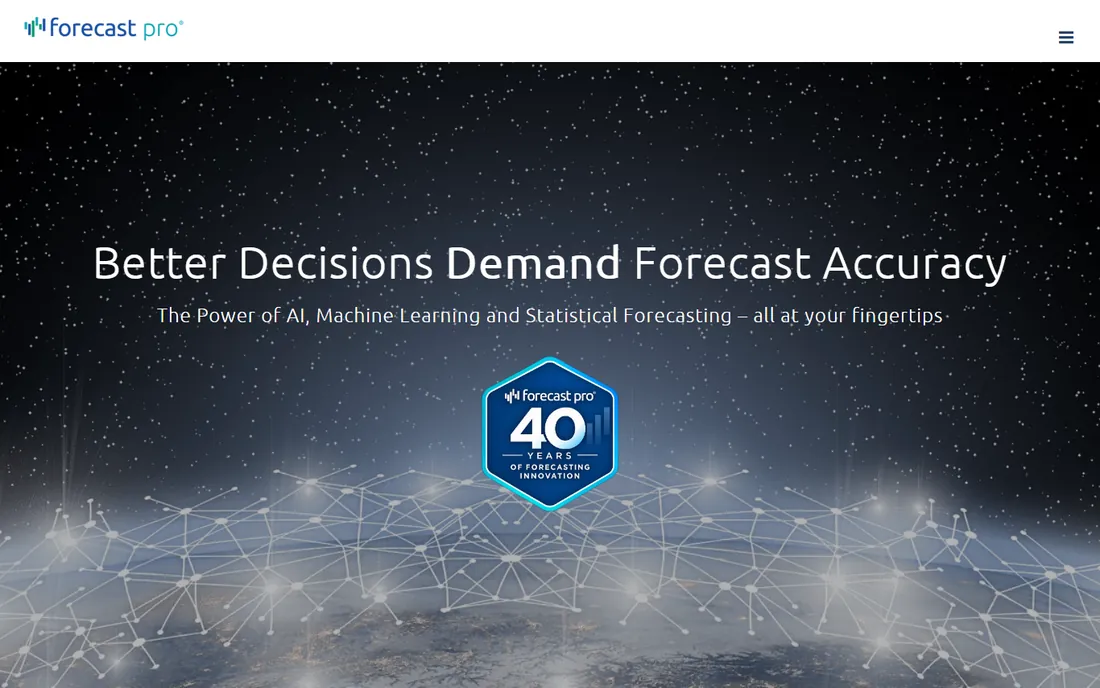 Forecast Pro homepage