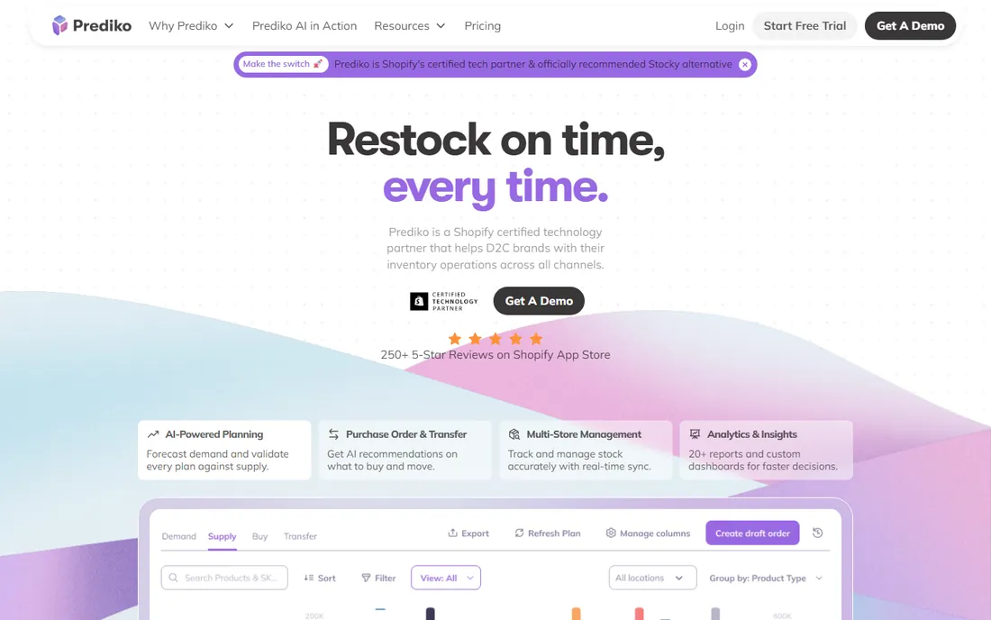 Prediko homepage