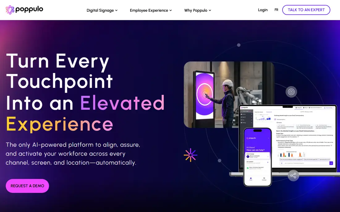 Poppulo homepage