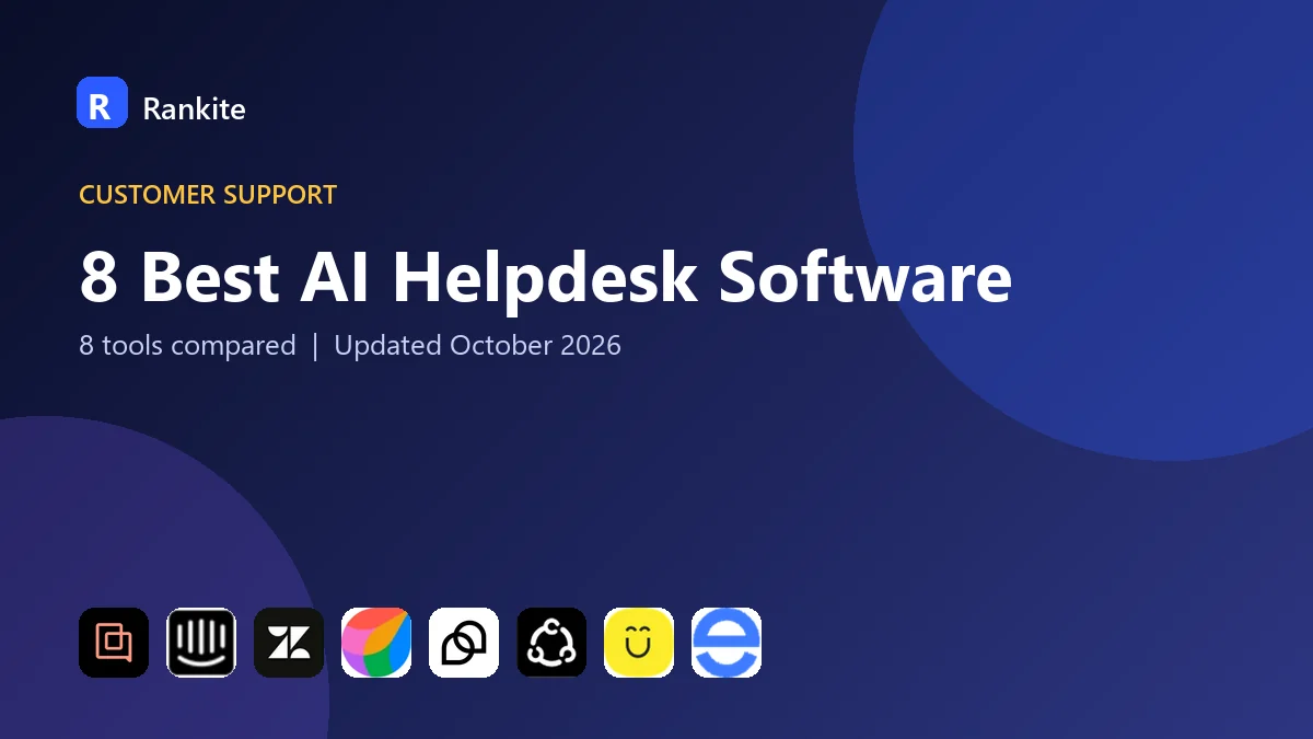 8 Best AI Helpdesk Software: 8 Tools Compared