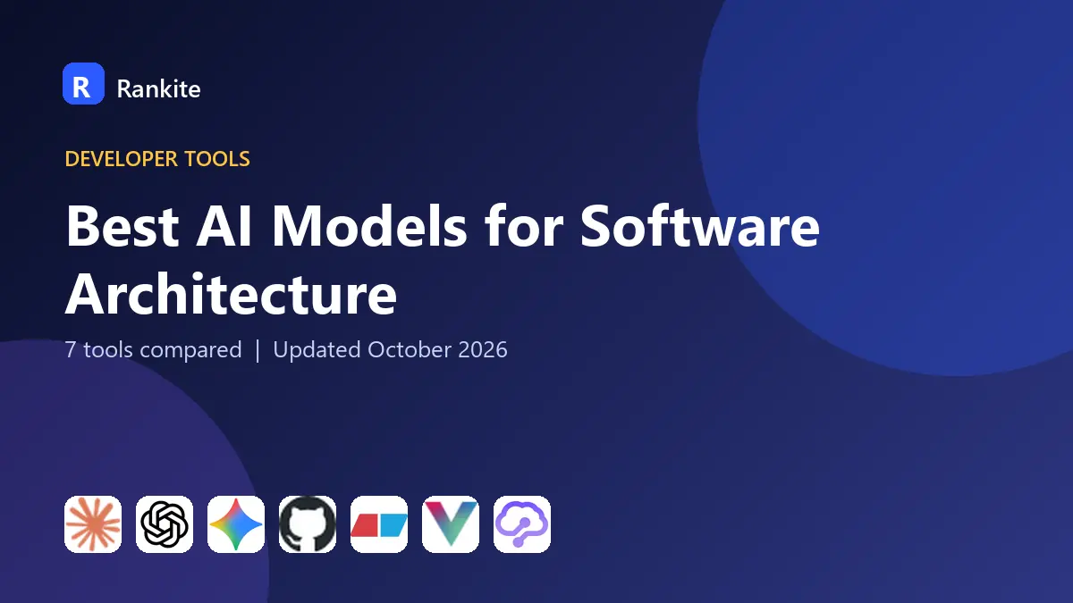 Best AI Models for Software Architecture in 2026: 7 Tools Compared