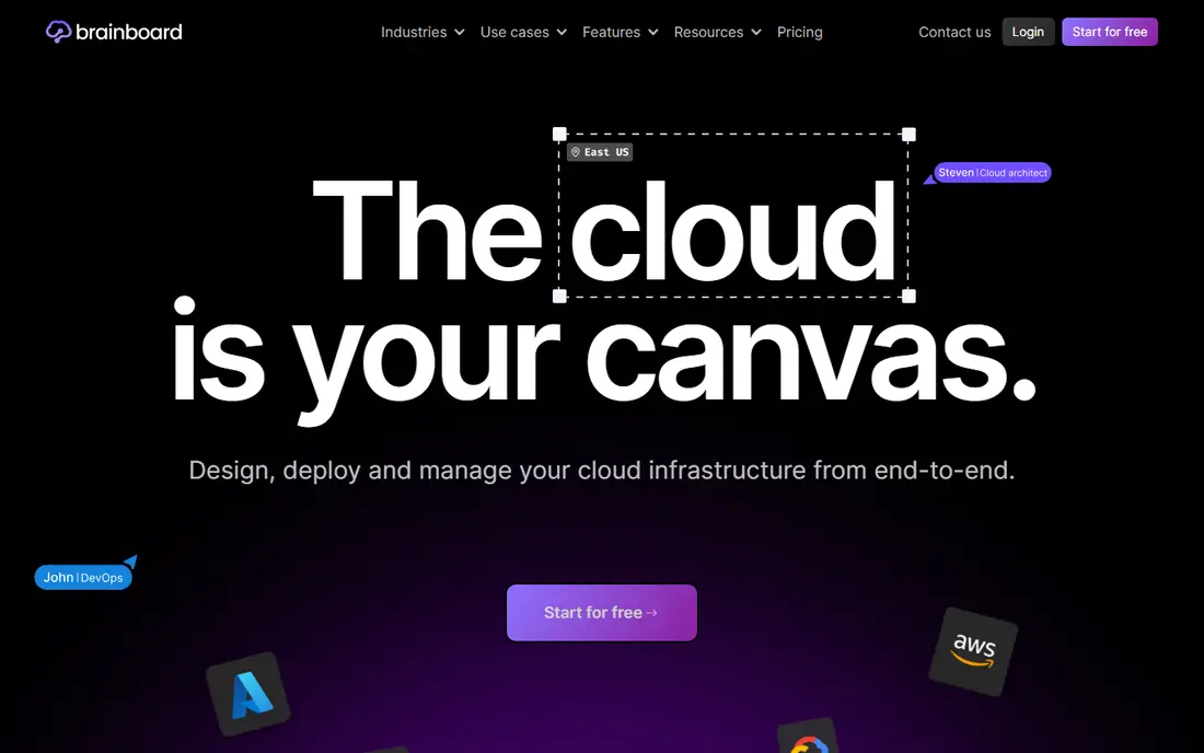 Brainboard homepage
