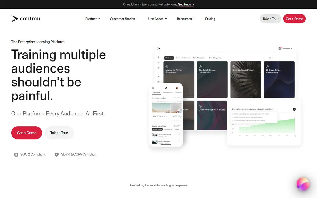 Continu homepage