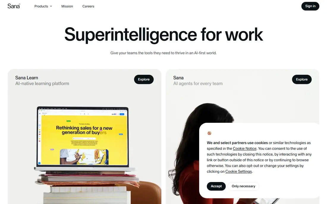 Sana (Workday) homepage