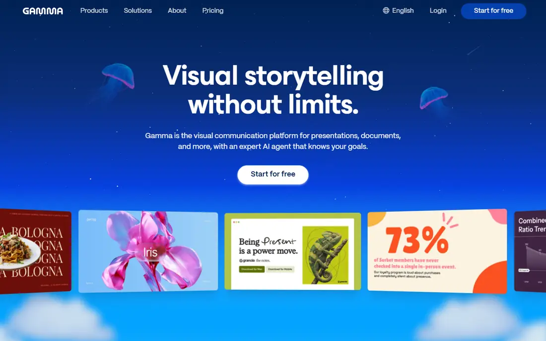 Gamma homepage