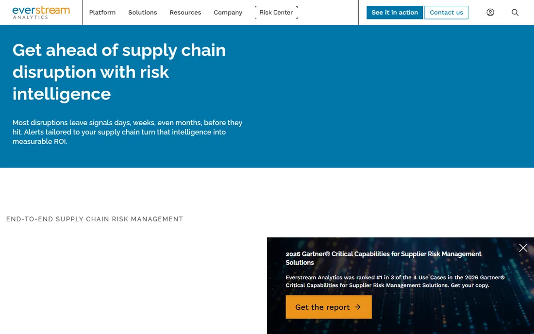 Everstream homepage