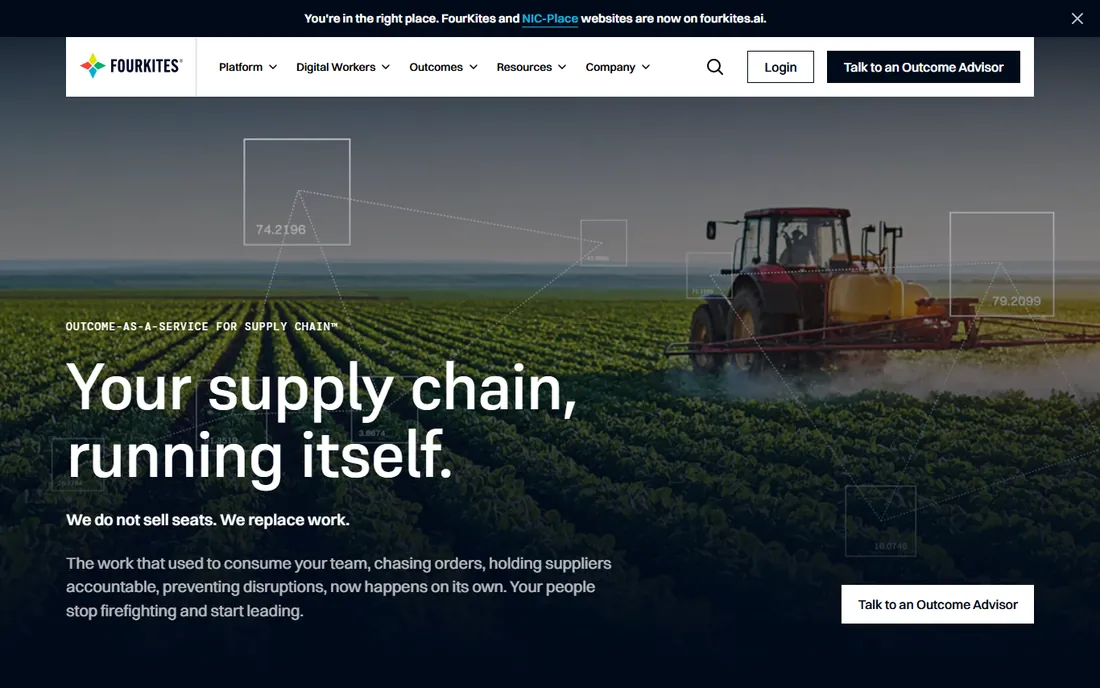 FourKites homepage
