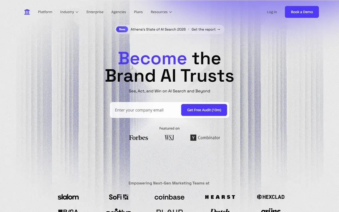 AthenaHQ homepage