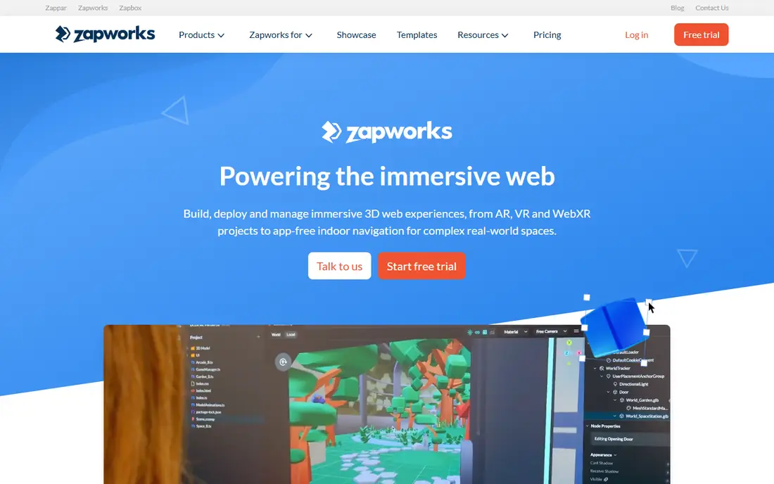 ZapWorks homepage