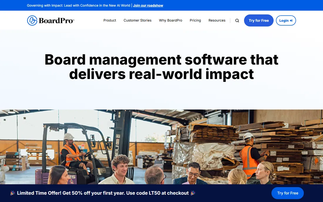 BoardPro homepage