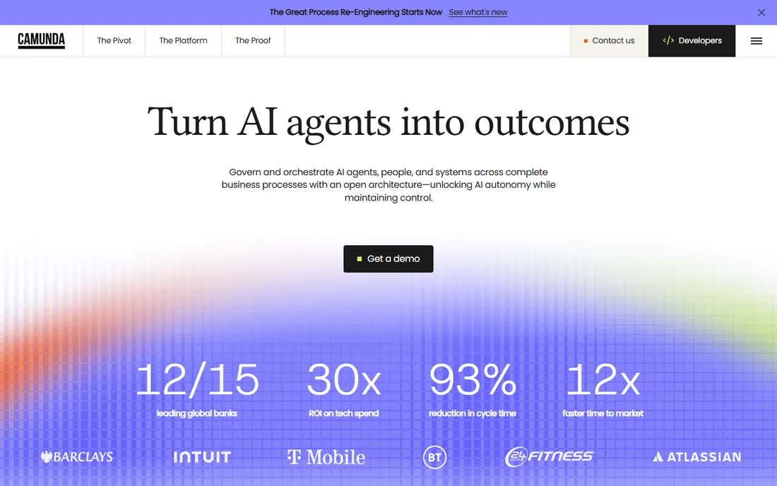 Camunda homepage