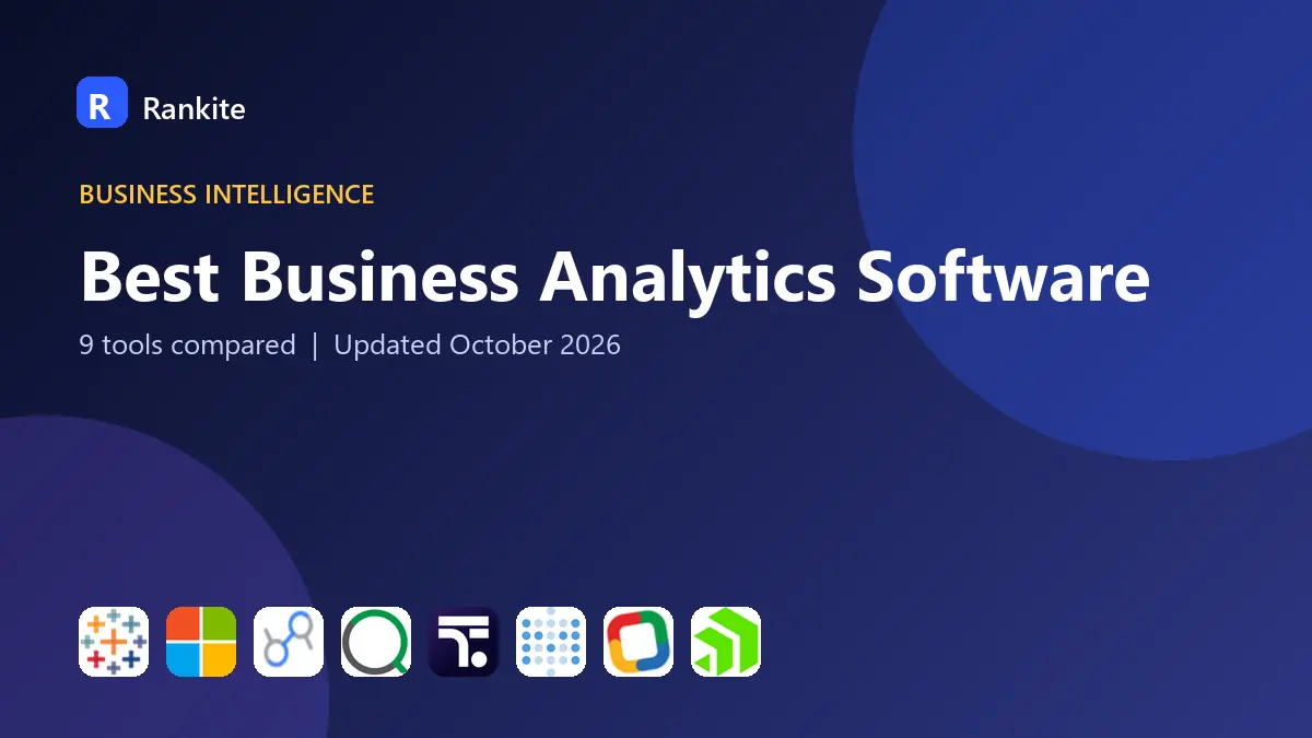 Best Business Analytics Software in 2026: 9 Tools Compared