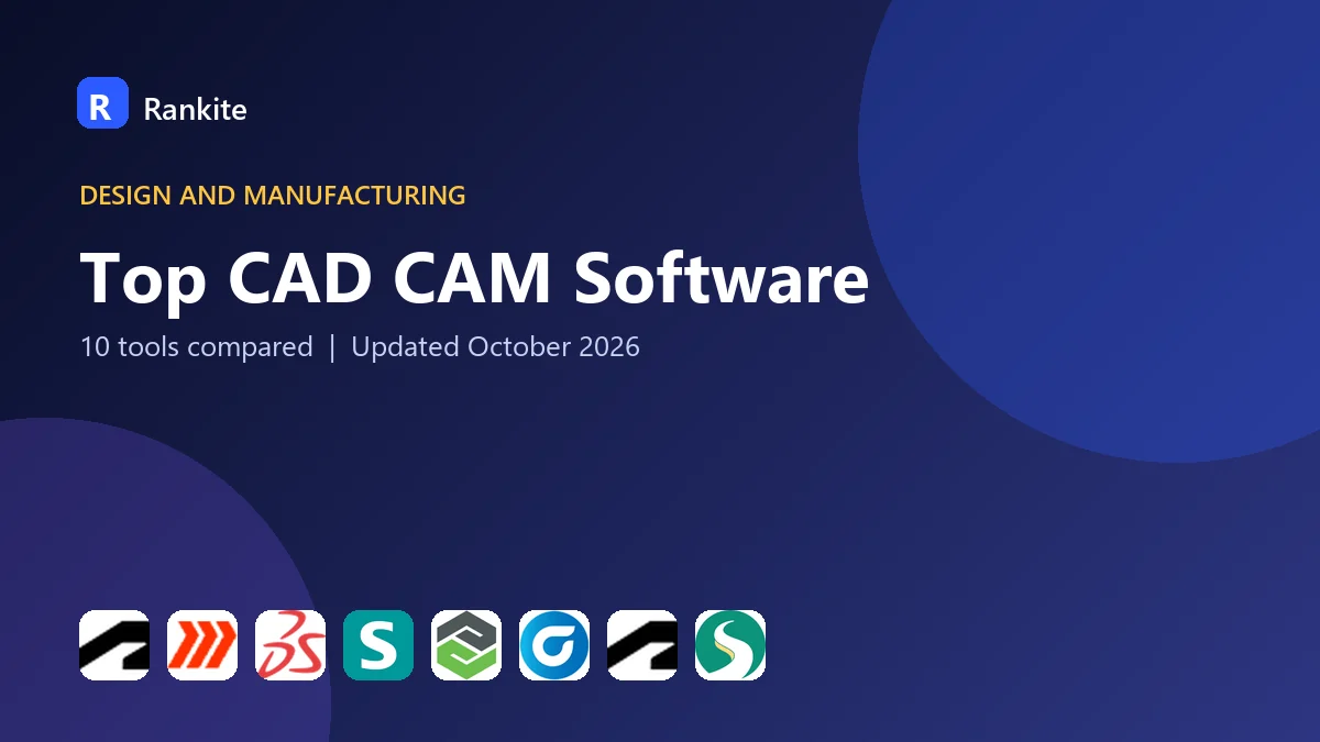 Top CAD CAM Software in 2026: 10 Tools Compared