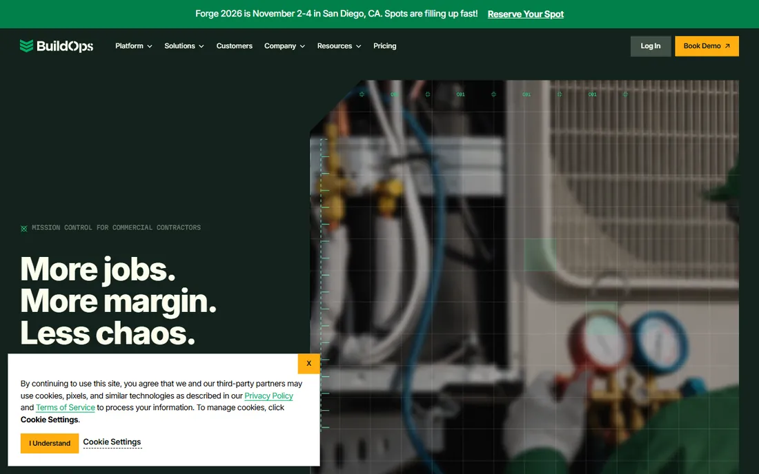 BuildOps homepage
